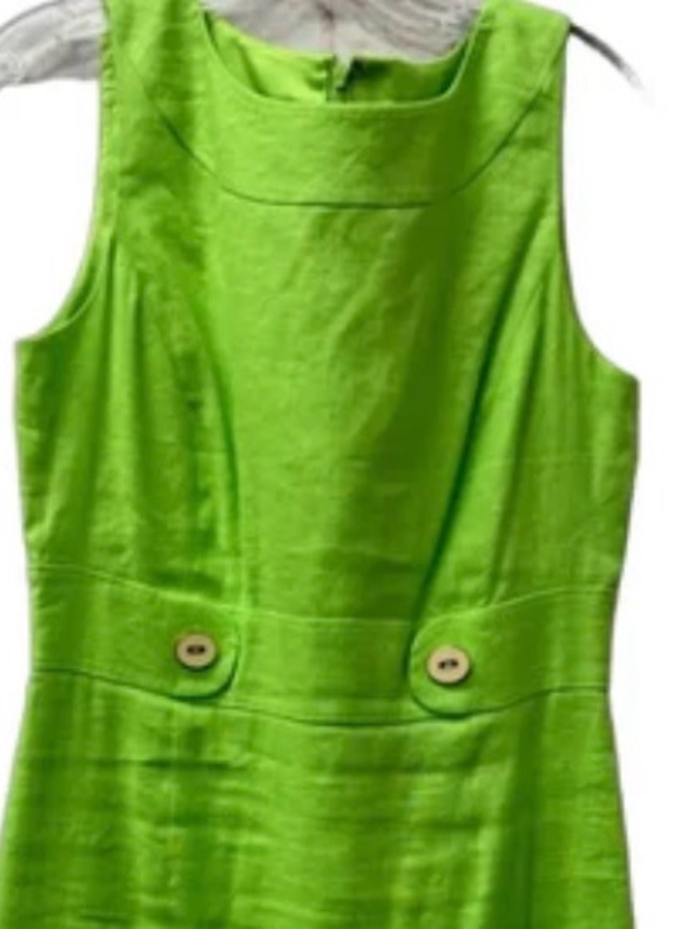 ANTONIO MELANI Bright Lime Green Sleeveless Shell Top